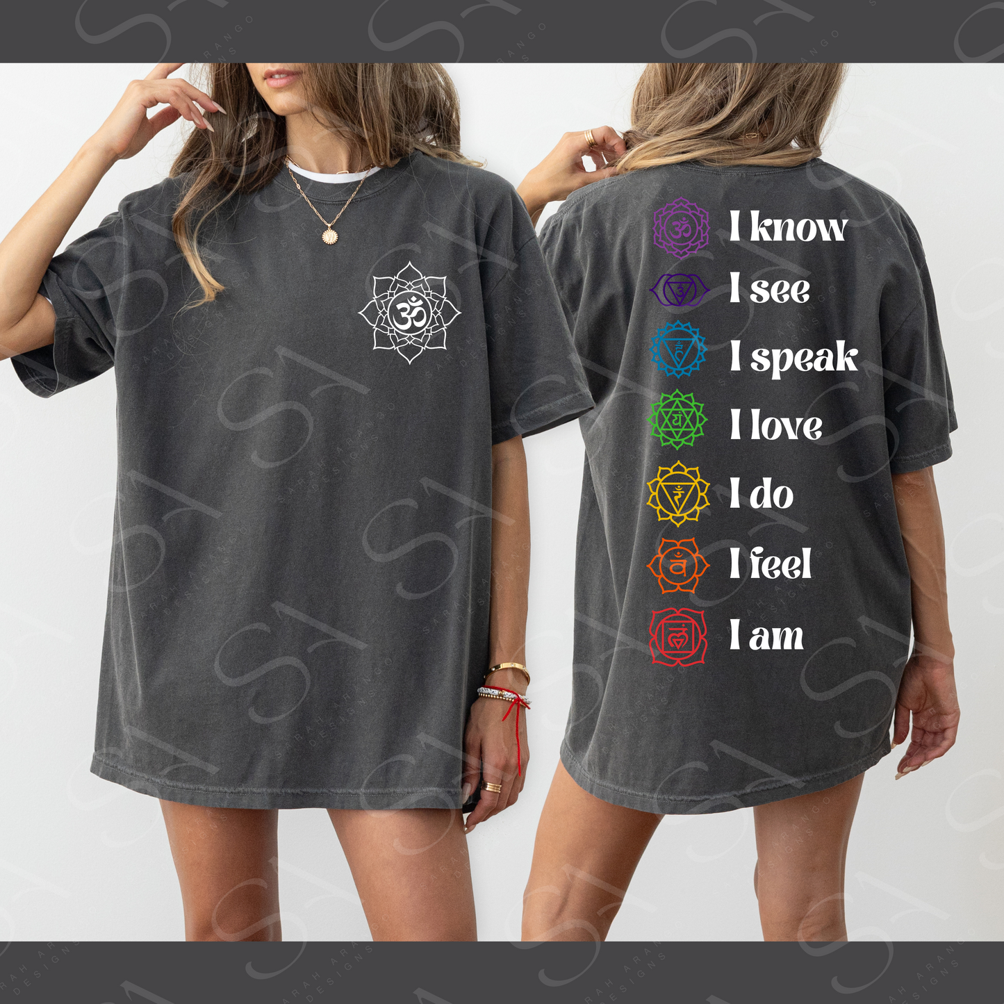 Copy of CHARKA & OM TEE GREY
